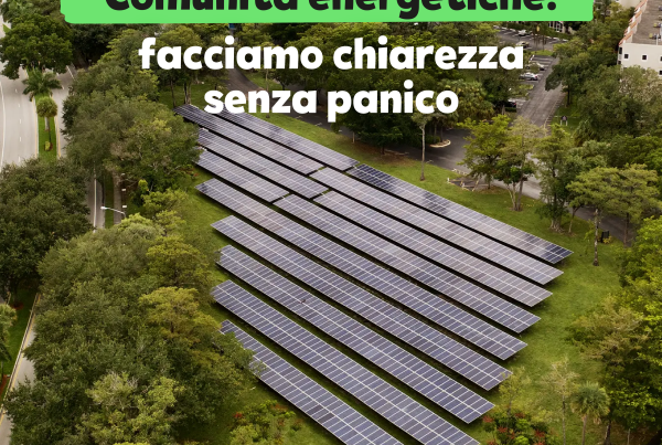comunicato sulle comunità energetiche: Aggiornamenti in corso
