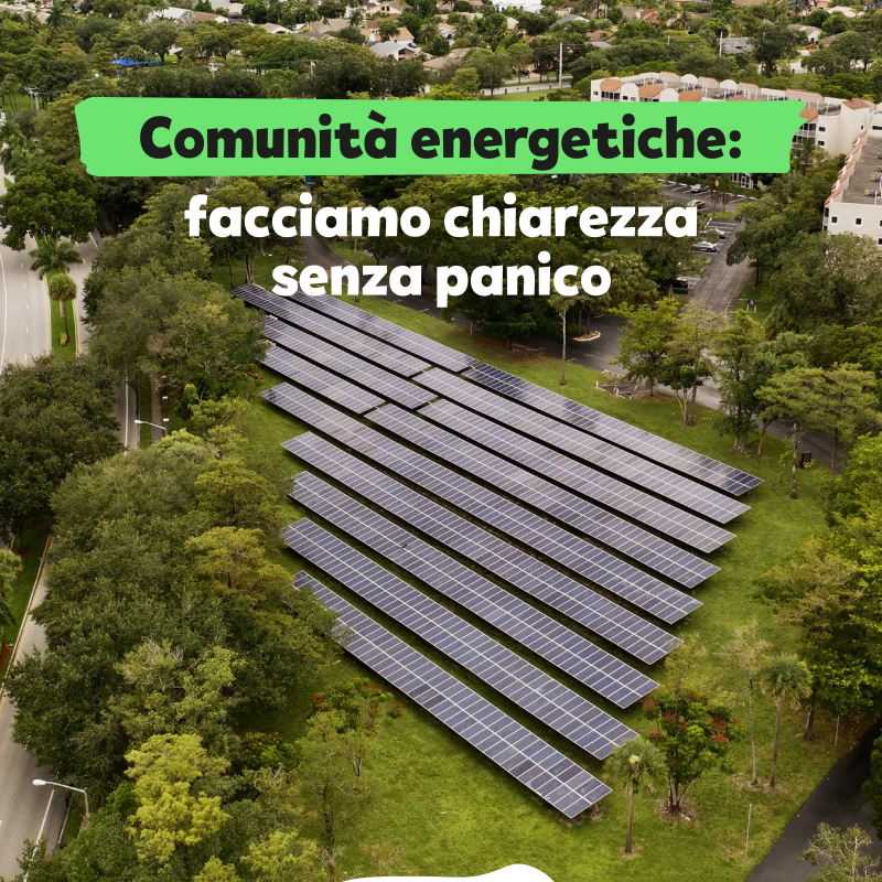 comunicato sulle comunità energetiche: Aggiornamenti in corso